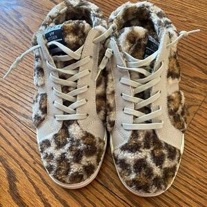 Vintage Havana Brown and Cream Sneakers